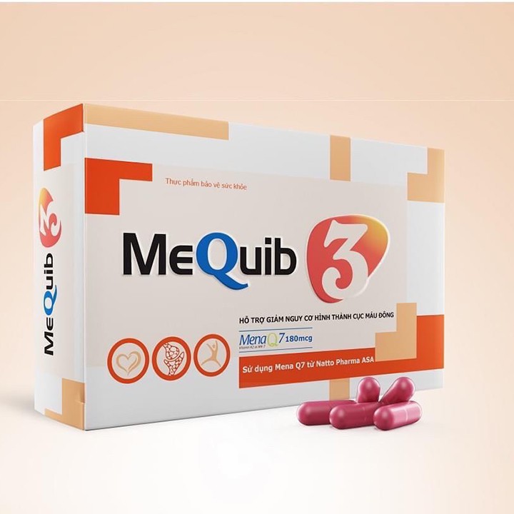 Mequib 3 - Ngăn Lão Hóa Tim Mạch & Phòng Ngừa Đột Quỵ HỘP 30 VIÊN