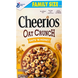 Ngũ cốc cheerios mỹ vị oats 'n honey / almond family size 680g