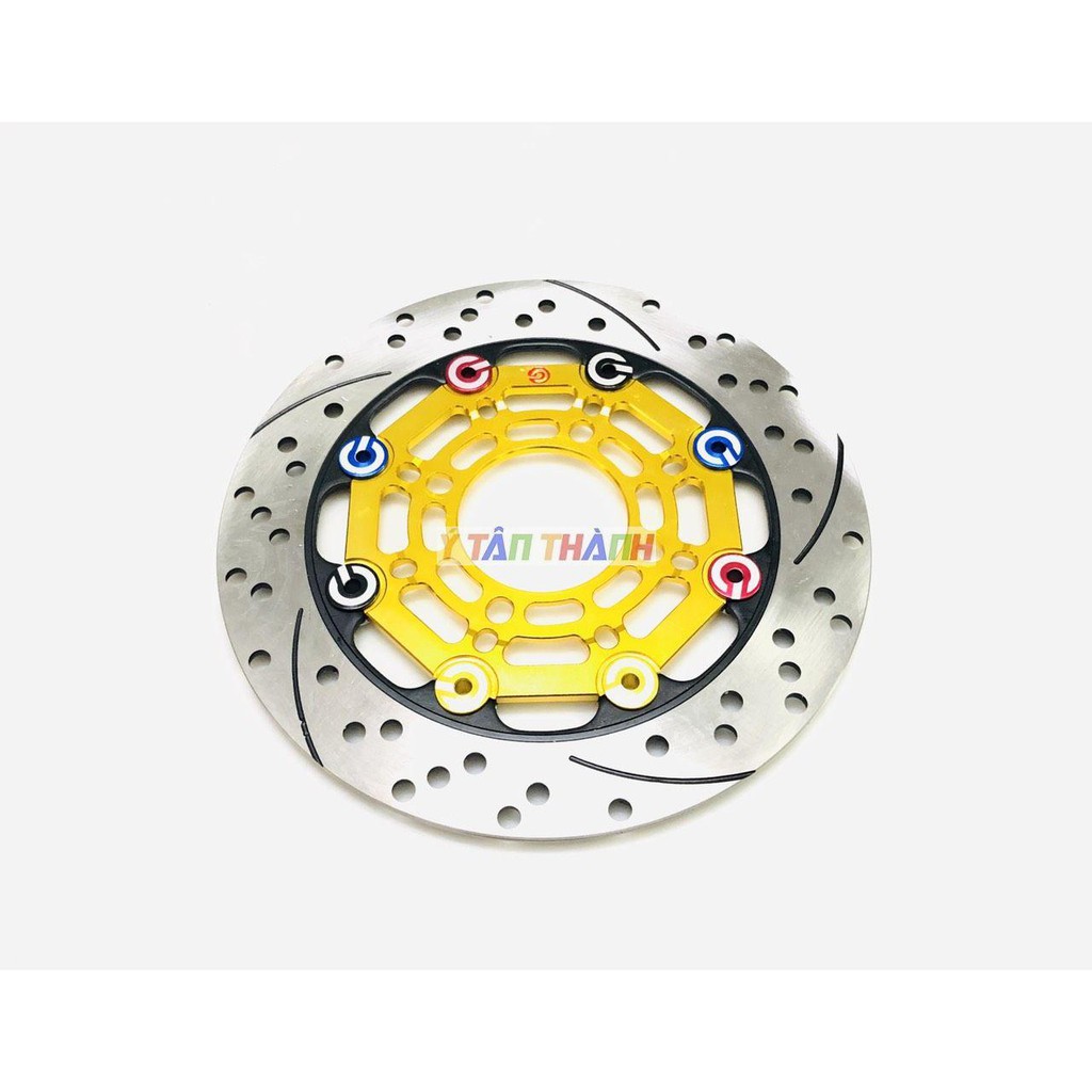 đĩa thắng brembo 220mm vàng