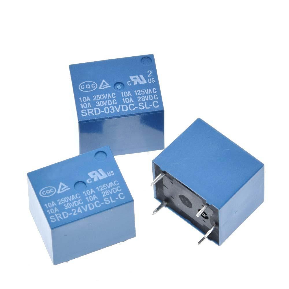 Mô Đun Rơ Le Điện Tử Thông Minh SRD-05VDC-SL-C 10A 3V 5V 6V 9V 12V 24V 48V SRD-06VDC-SL-C