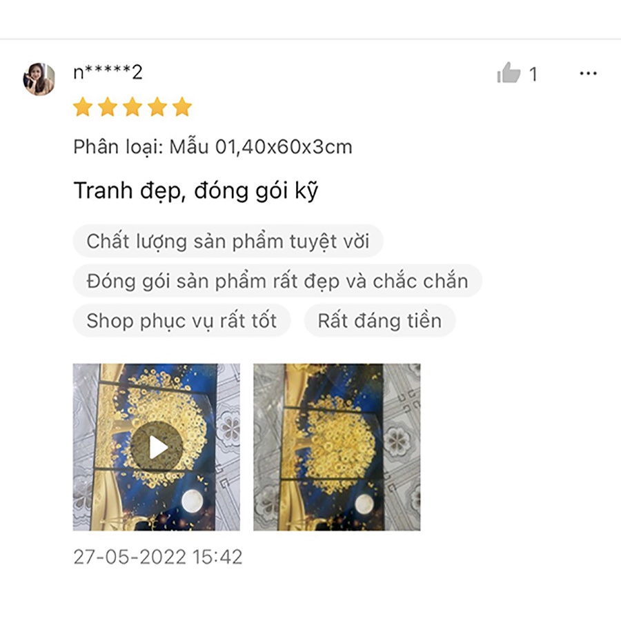 Tranh Laminate Tráng Gương - Tranh Treo Tường Phong Thủy Tết 2024 - Hươu Tài Lộc