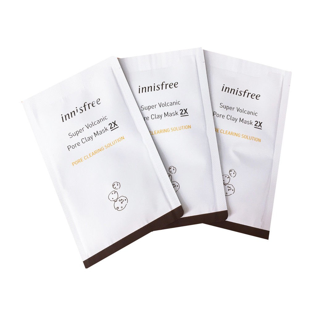 Mặt Nạ Đất Sét Innisfree Super Volcanic Pore Clay Mask 2X Tro Núi Lửa Làm Sạch Lỗ Chân Lông