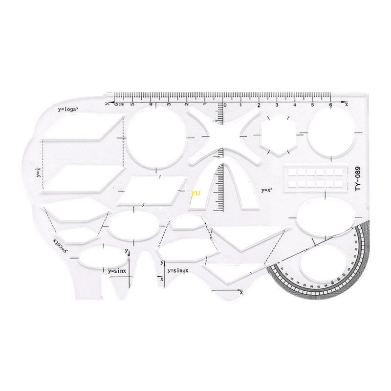 1 Thước kẻ hình học đa năng 7.56x4.53in