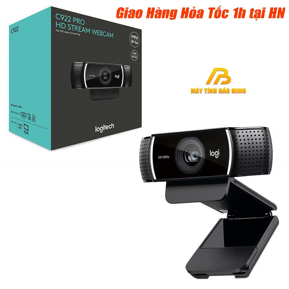 Webcam Logitech C922 Pro Stream Full HD - Hàng chính Hãng