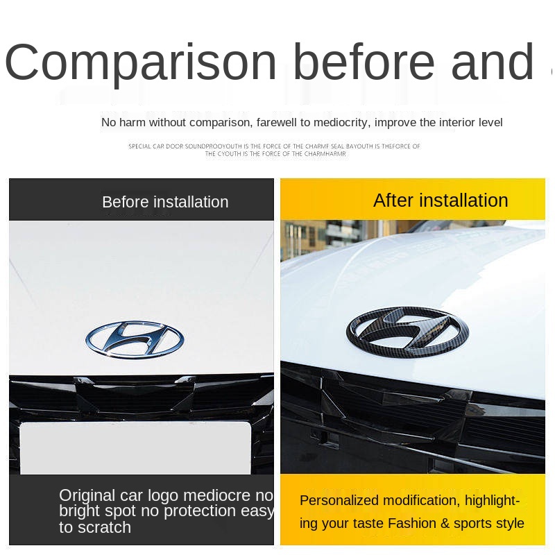 【Ready Stock】 Dedicated To 21 Seventh Generation Hyundai Elantra Car Logo Decorative Sticker Black Warrior Modified Bright Black Exterior Modification Stickers Automobile sticker automobile logo sticker automobile sticker automobile metal sticker P6zC