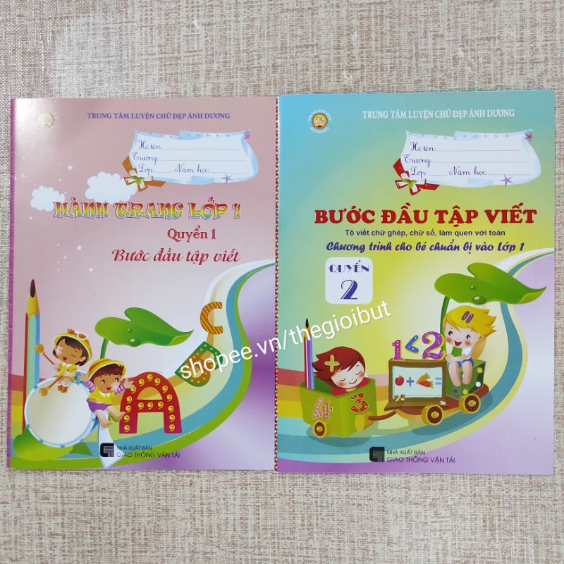 Vở Bước đầu tập viết (mầm non lên lớp 1)