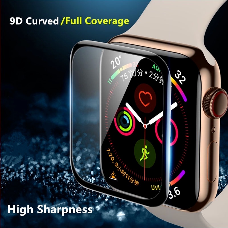 Kính cường lực mềm bảo vệ màn hình đồng hồ Apple Watch 45MM 41MM 44mm 40mm iWatch series 7 SE 6 5 4 2 42mm 38mm