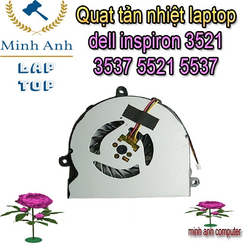 (NEW) Quạt laptop dell inspiron 3537 3521 5521 5537