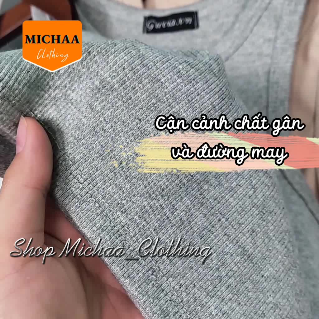 Áo Croptop Ba Lỗ NGƯỢC Nữ Ôm Body Trơn Chất Thun Gân Dày Tốt, Áo thun 3 lỗ nữ Basic Ulzzang - MICHAA | BigBuy360 - bigbuy360.vn