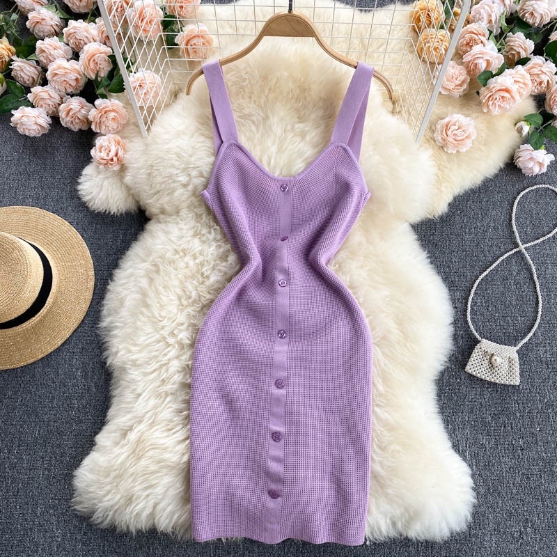 Đầm thun sát nách màu hot trend