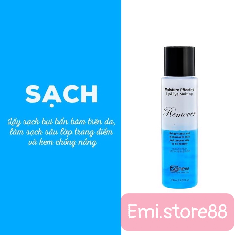 Nước tẩy trang dưỡng ẩm trắng da - BENEW MAKE UP REMOVER