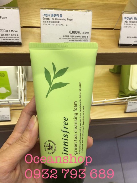 Sữa rửa mặt trà xanh Green Tea Foam Cleanser về hàng SALE (Bill mua ảnh bên cạnh) | BigBuy360 - bigbuy360.vn