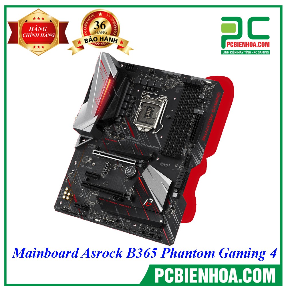 [Mã ELMS05 giảm 5% đơn 300k]Bo mạch chủ ASROCK B365 PHANTOM GAMING 4 chính hãng | BigBuy360 - bigbuy360.vn