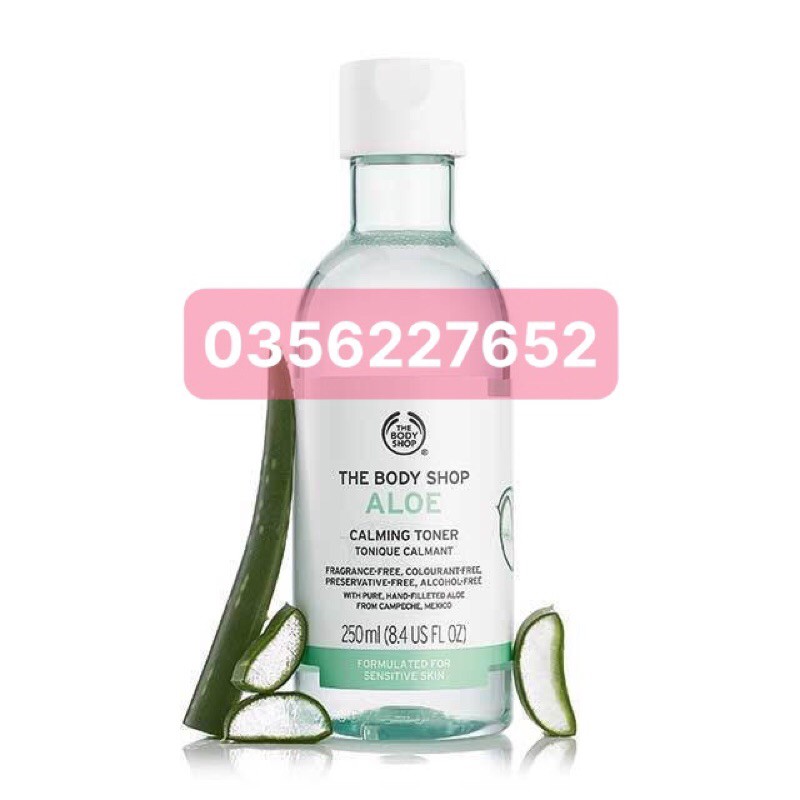 Nước hoa hồng làm dịu da của The Body Shop - Aloe Calming Toner 250ml