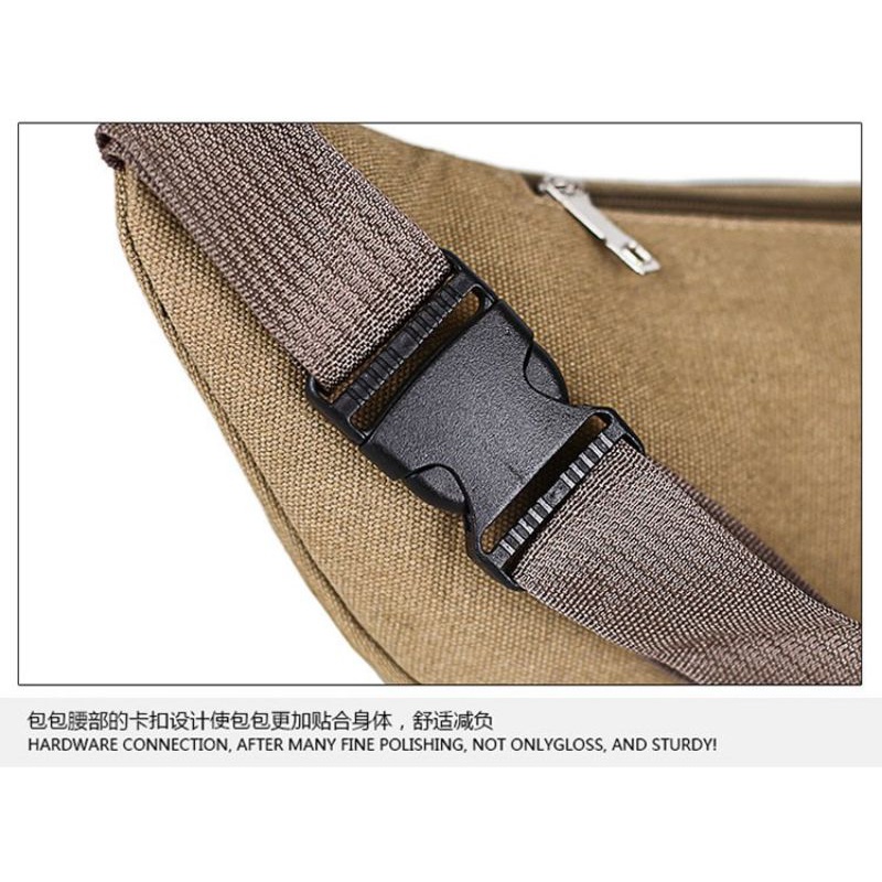 Túi Đeo Bụng Đeo Trước Ngực, Đeo Chéo Nam Vải Bố