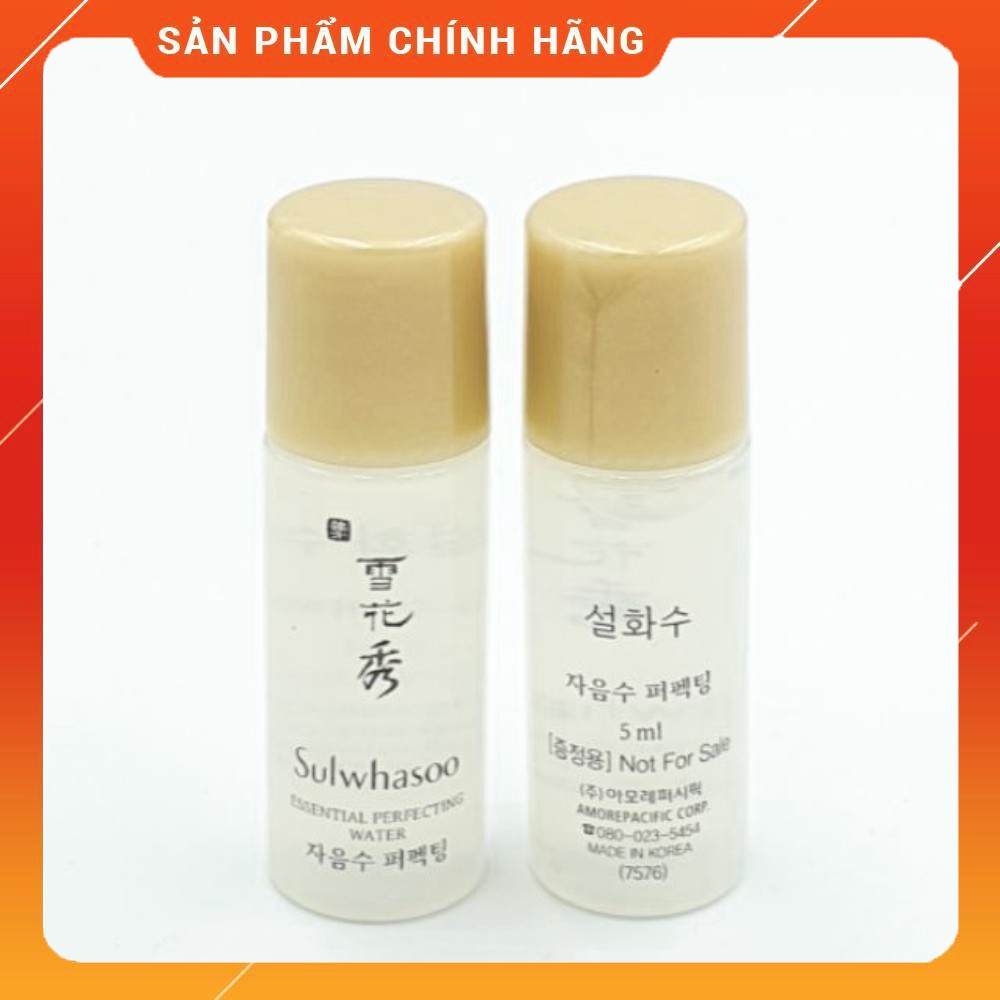 Nước hoa hồng dưỡng ẩm nâng cơ dành cho da nhạy cảm sulwhasoo Essential Water 5ml