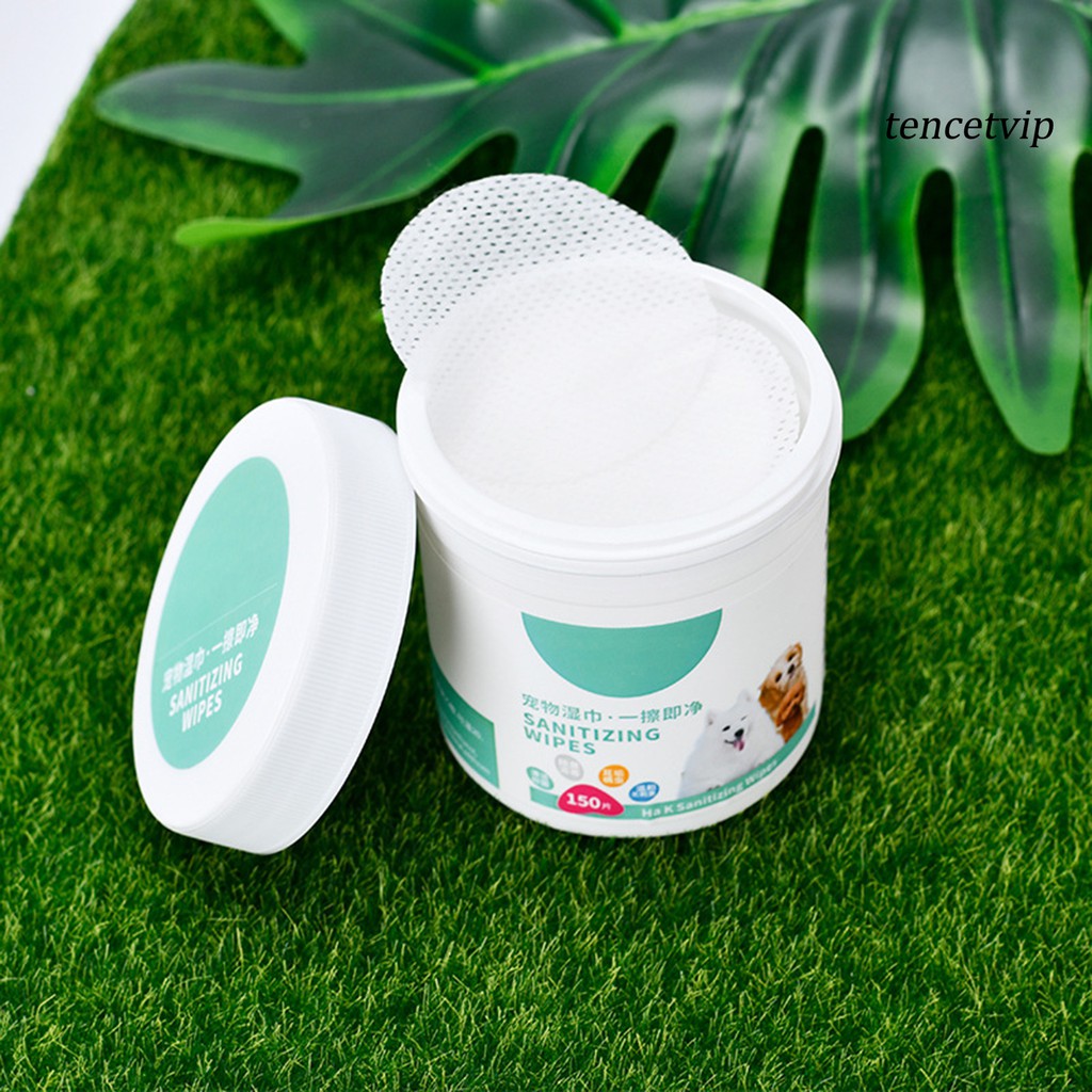 Hộp 150 Khăn Giấy Ướt Làm Sạch Tai Cho Thú Cưng