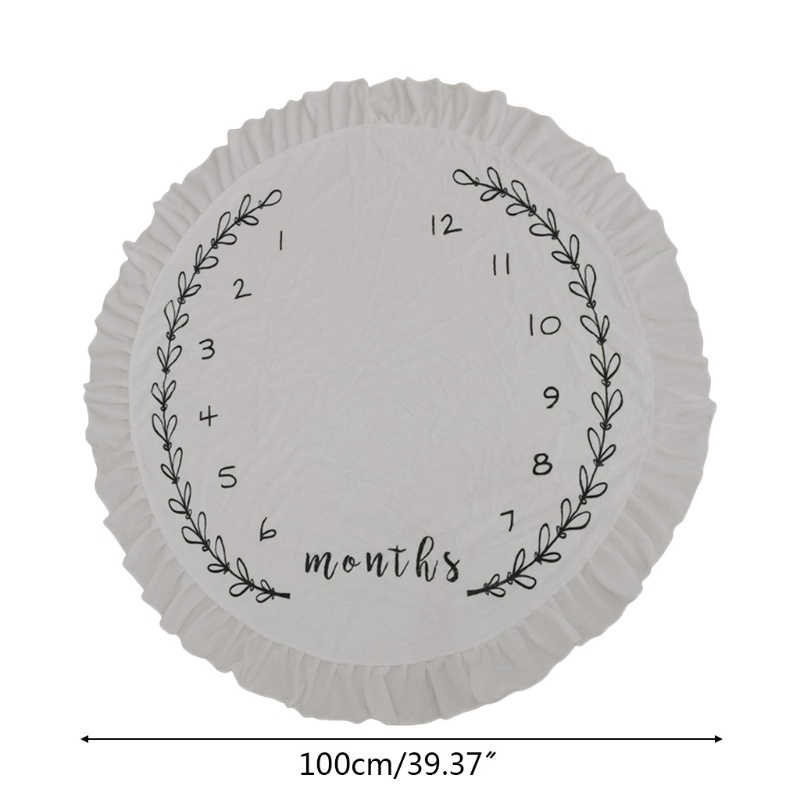 Tấm Thảm Trải Sàn Hình Tròn Đường Kính 100cm Chất Liệu Cotton + Flannel Mềm Mại Tiện Dụng Cho Bé