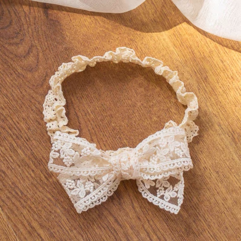 Turban ren nhún nơ cho bé