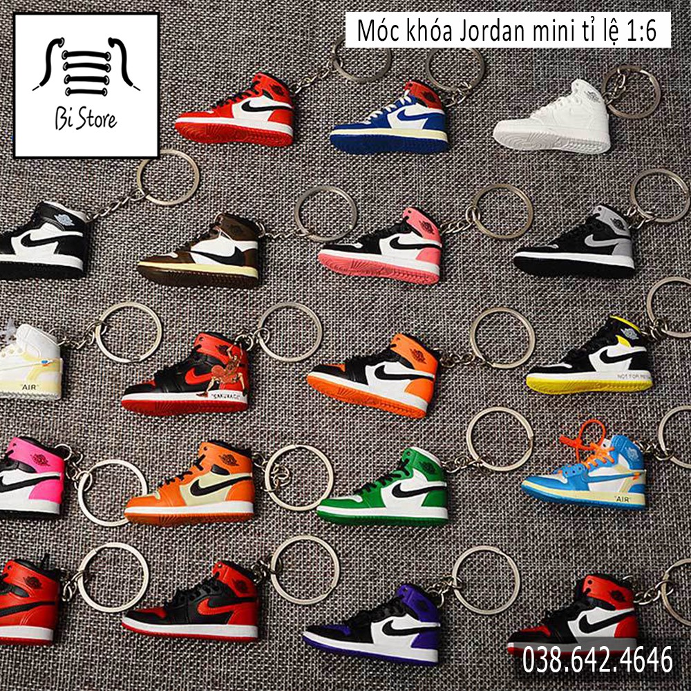 Móc khoá giày Njce J0rdan - Mô hình giày sneaker 3D mini