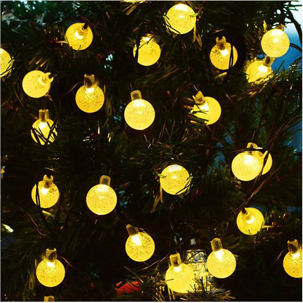 Dây Đèn Led Trang Trí CHERRY Bi Bọt Nước 10 mét - Giáng Sinh Noel Cây Quất, Đào, Mai Ngày Tết Năm Mới có giắc nối tiếp