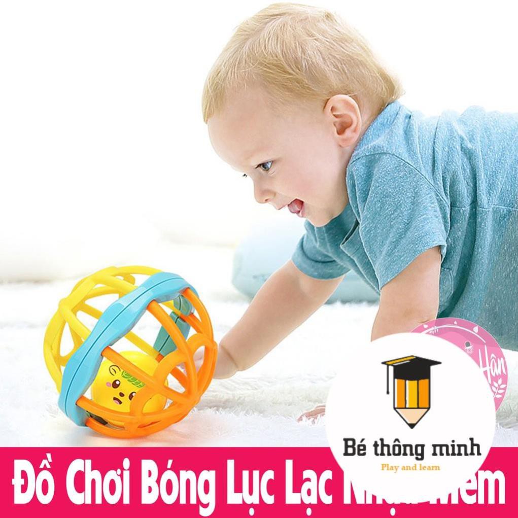 Đồ Chơi Bóng Lục Lạc Nhựa Mềm An Toàn Cho Bé Yêu