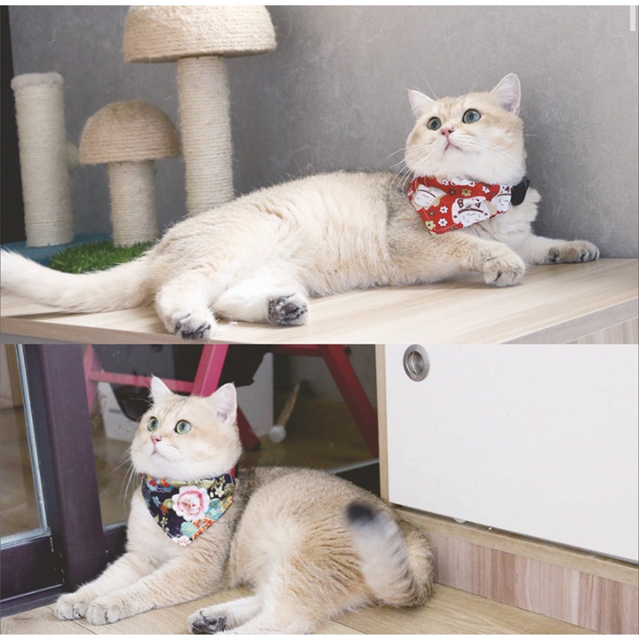 Yếm đeo cổ cho mèo phong cách Nhật Bản siêu đẹp