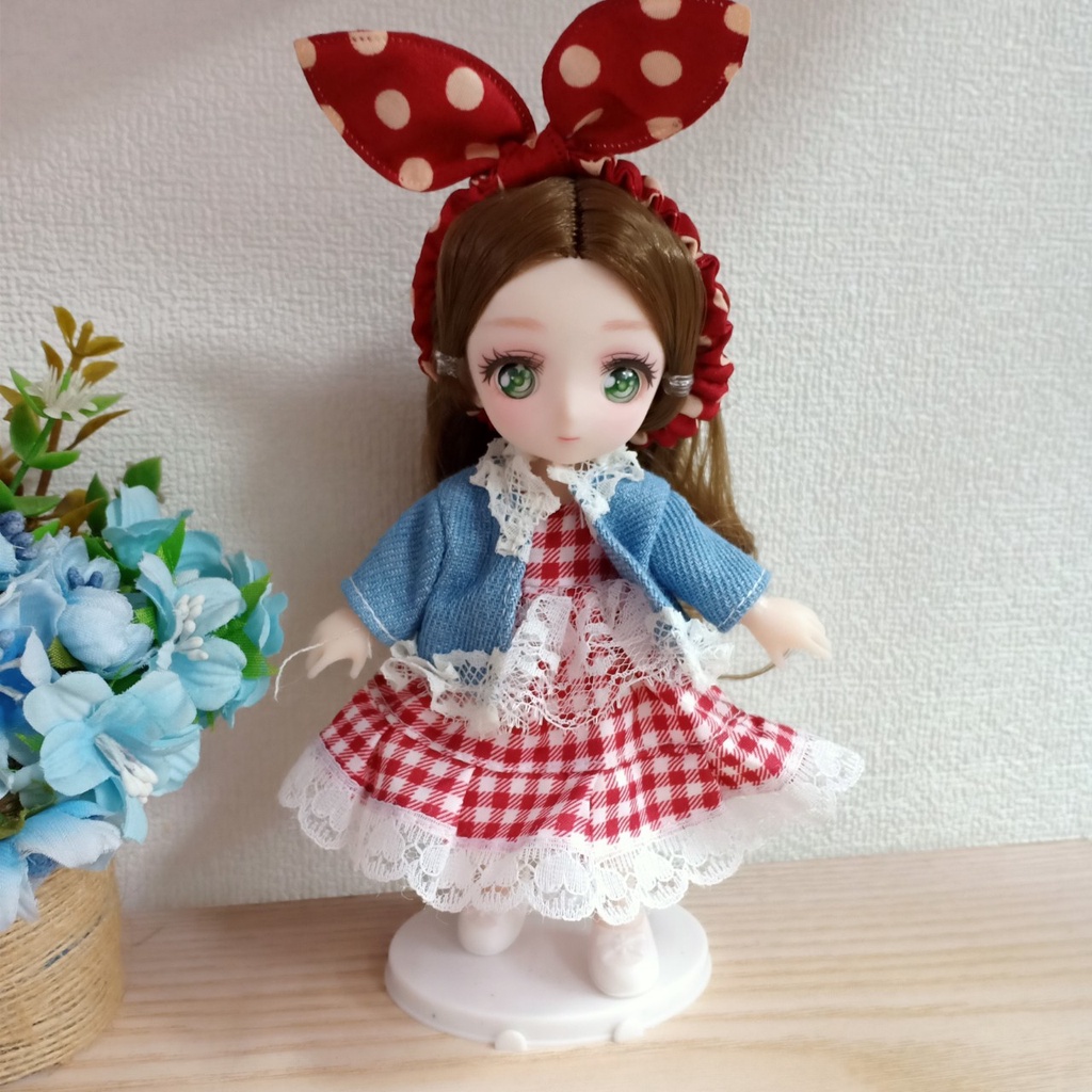 Búp bê Anime mini Mắt truyện tranh cao 16cm kèm đồ ngộ nghĩnh