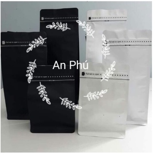 Túi zip 8 cạnh xé pocket đựng cafe cà phê không van