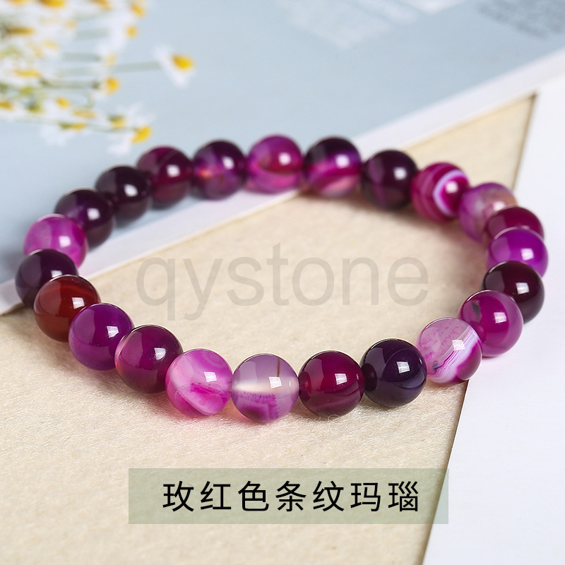 Vòng Tay Chuỗi Hạt Đá Tự Nhiên 6mm 8mm Dành Cho Nam Nữ