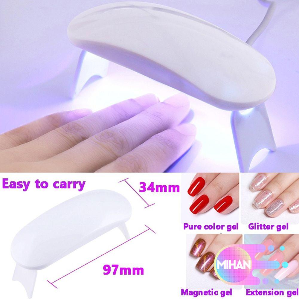 [Hàng mới về] Máy sấy móng tay 3 LED UV MIHAN1 6W nhanh khô thời trang cho nữ