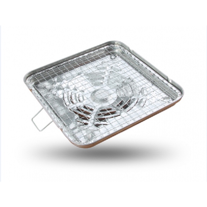 Vỉ nướng INOX vỉ nướng thịt cá tôm BBQ của Nhật Bản chịu nhiệt đến 300 độ C dùng cho mọi loại bếp