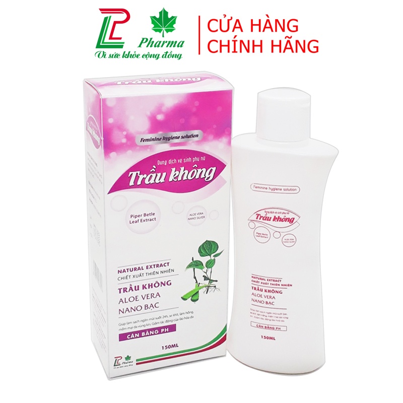 Dung dịch vệ sinh phụ nữ lá trầu không LP - Pharma - Làm hồng -se khít hiệu quả, kết hợp lô hội giúp làm sạch chai 150ml