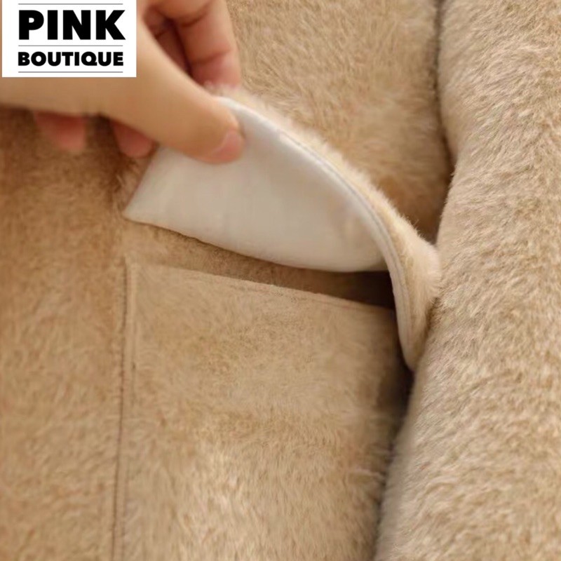 Áo Khoác Dạ Lông Dáng Dài Túi Hộp Hàng Quảng Châu PINKBOU | BigBuy360 - bigbuy360.vn