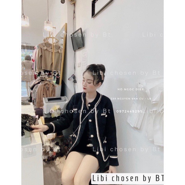 [ 𝐅𝐑𝐄𝐄 𝐒𝐇𝐈𝐏 ] ÁO LÔNG 4 TÚI VIỀN DÂY DỆT CÚC NGỌC