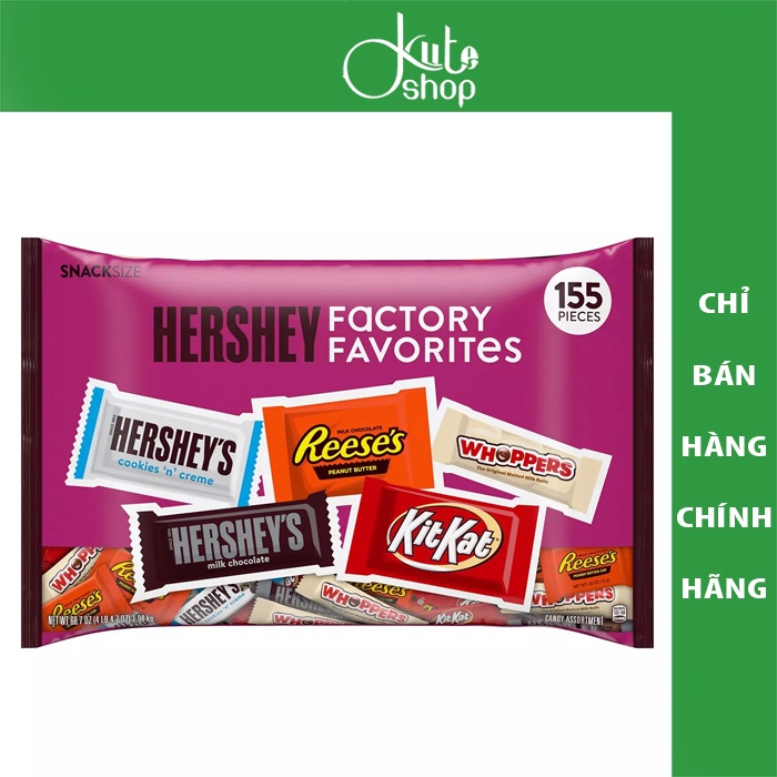 Socola tổng hợp Hershey Factory Favorites Chocolate & Creme Assortment