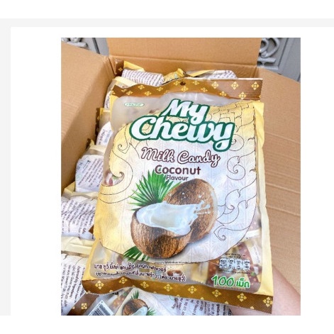 [Siêu Hot Hit] Kẹo Trà Sữa Trân Châu Thái My Chewy Milk Tea Gói 100 chiếc mềm dèo cực ngon