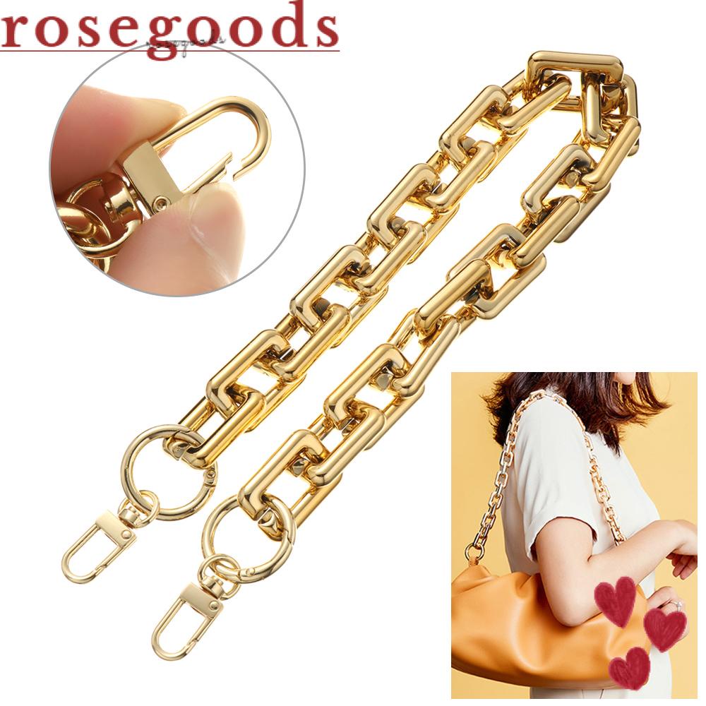 Dây Xích Thay Thế Gắn Túi Xách Họa Tiết Hoa Hồng Lấp Lánh