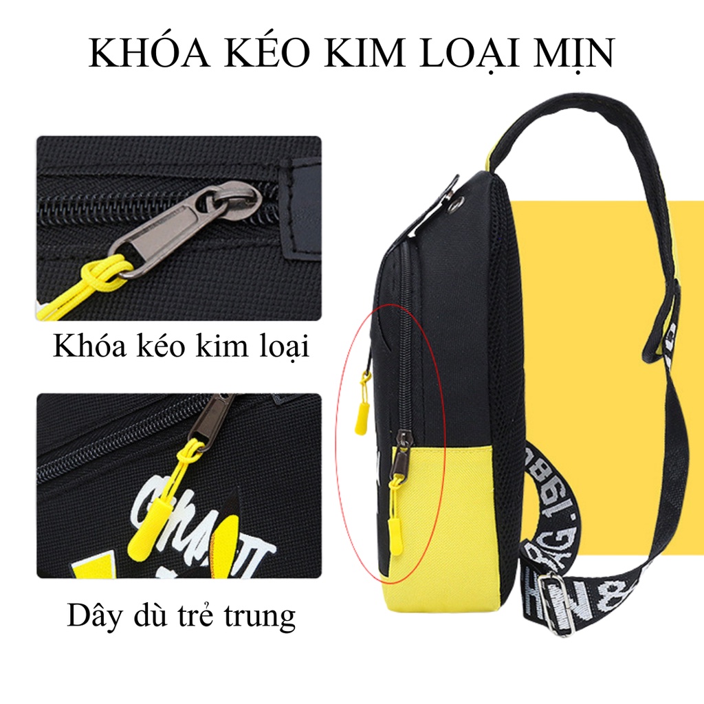  Túi đeo chéo nam da pu chống nước,tích hợp lỗ tai nghe tiện lợi | BigBuy360 - bigbuy360.vn