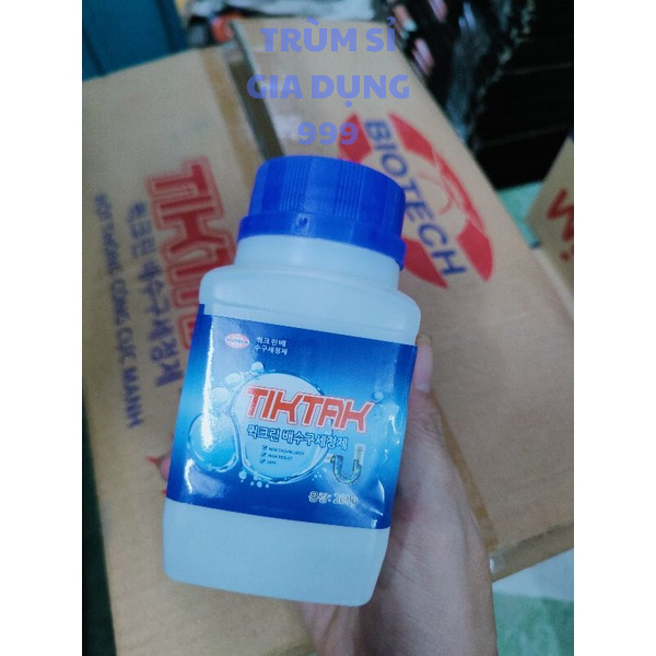 Chai bột thông cống bồn cầu nhà vệ sinh bồn rửa chén hiệu quả