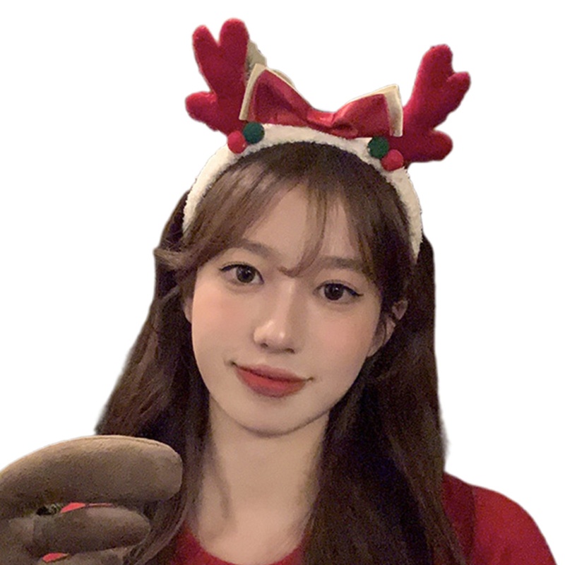 Băng Đô Cài Tóc Hình Sừng Tuần Lộc Giáng Sinh &amp; Năm Mới