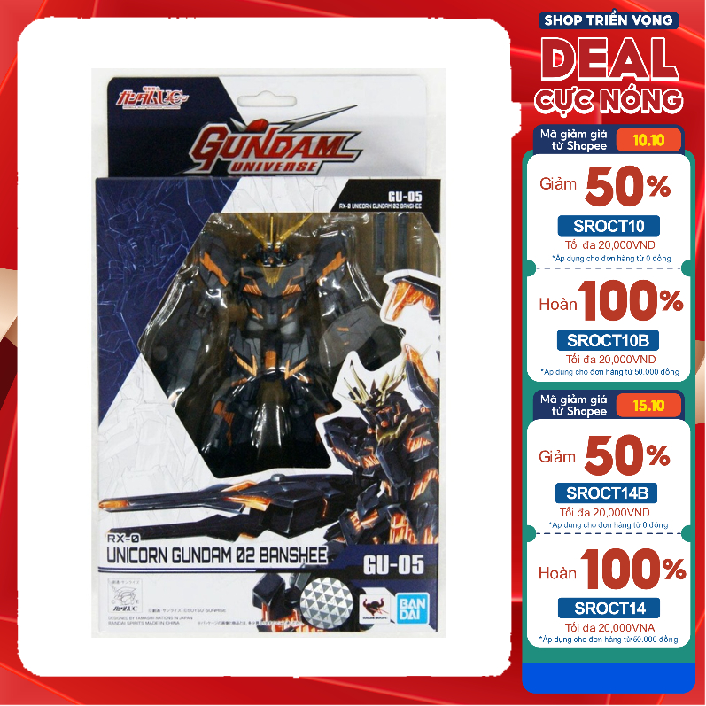 Đồ chơi GUNDAM UNIVERSE RX-0 UNICORN BÁNSHEE