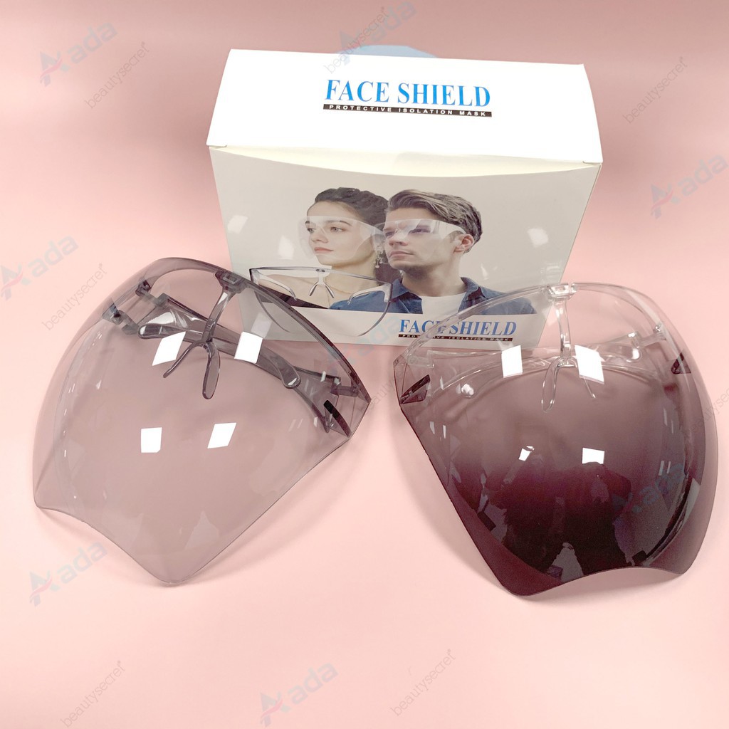 kính bảo hộ face shield , kính y tế không bám hơi nước hàng cao cấp Face Shield - Mặt nạ chống giọt bắn trong suốt , Mắt kính .QIQI