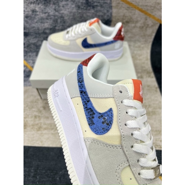 Giày_Thể Thao Nam Nữ Air Force 1 da lộn Low SP Undefeated Ballistic Dunk, AF1 Vàng Chanh Cực Hot SC tặng box bảo vệ
