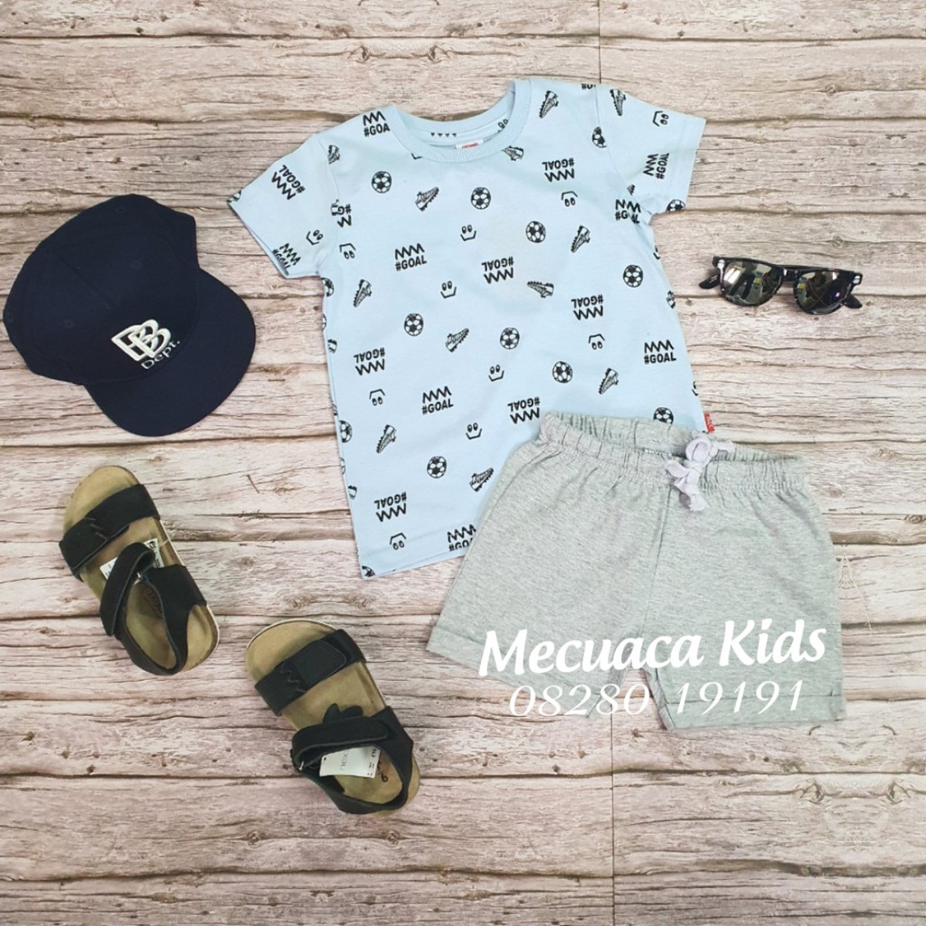 Bộ cotton cộc tay cho bé/bé trai Muji xuất dư xịn