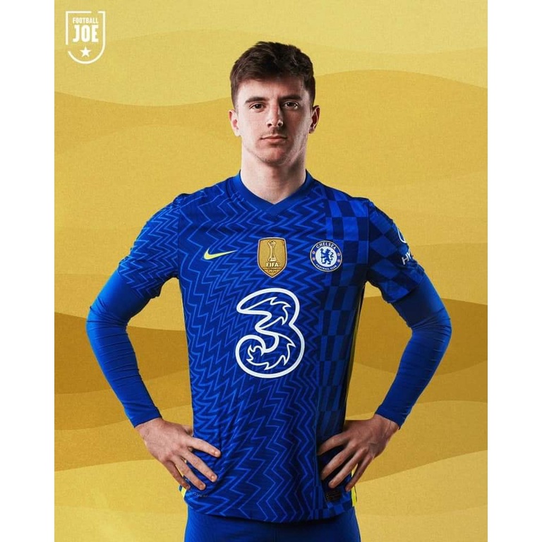 Áo đấu Chelsea chính hãng sân nhà 2021-2022 (option tên cầu thủ + huy hiệu vô địch)