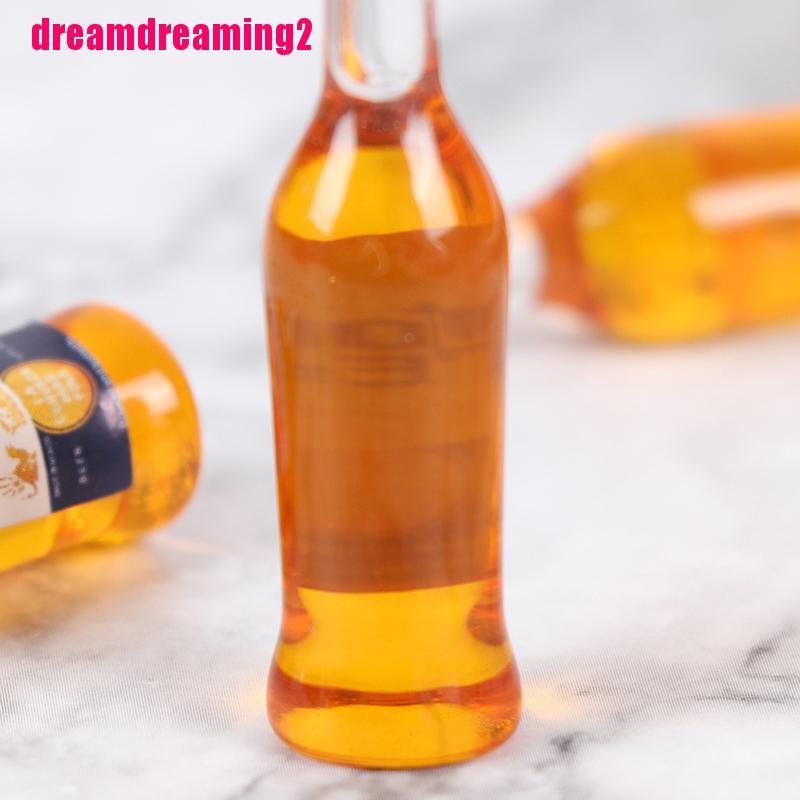 Set 10 mô hình chai rượu mini tỉ lệ 1/12 trang trí nhà búp bê
