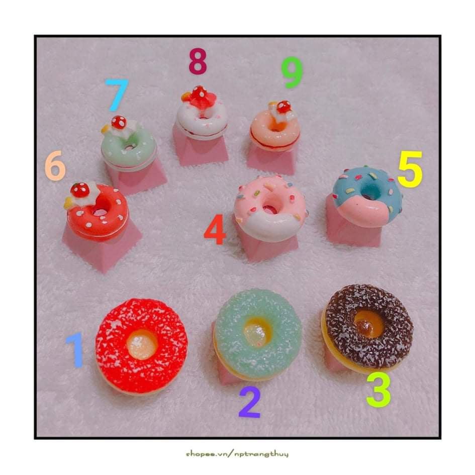 Keycap Bánh donut đủ loại 🍩🍩🍩🍩