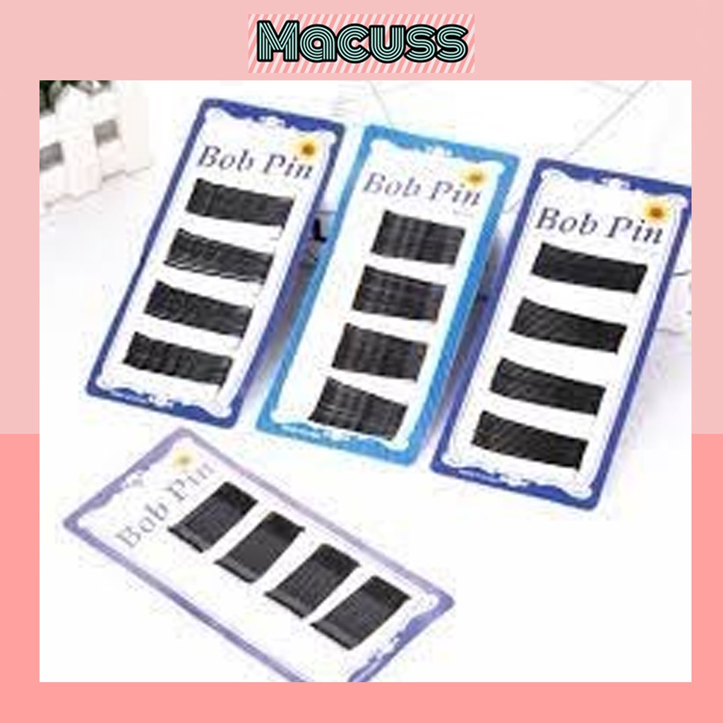 [MACUSS] Vỉ Kẹp Tóc Ghim Tăm Đen 40 chiếc