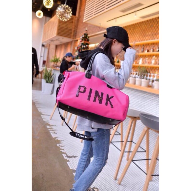 Túi xách du lịch Pink size đại